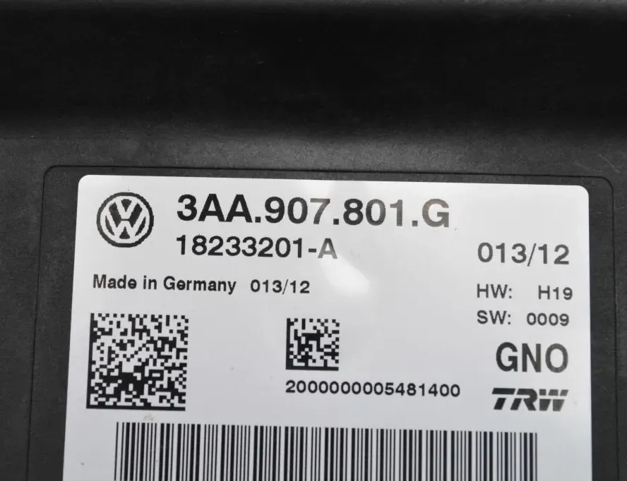 VOLKSWAGEN Passat CC 1 generation (2008-2017) Handbrake Control Unit 3AA907801G 33134493