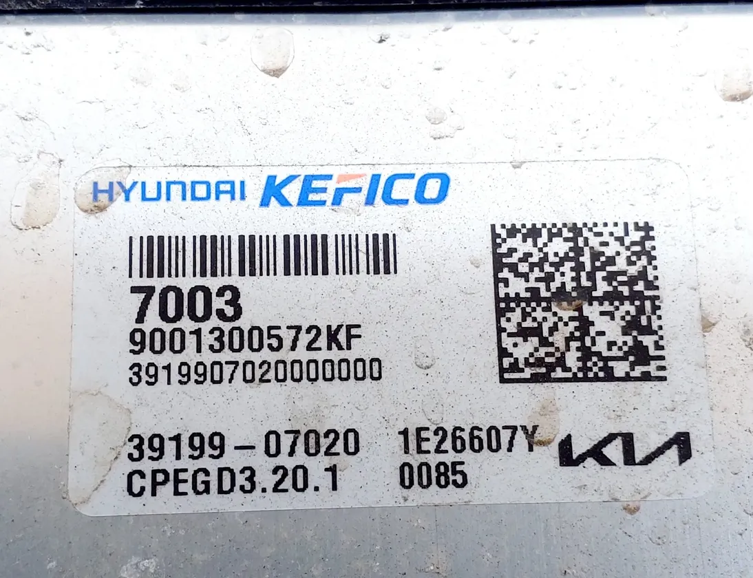 KIA Cee'd 3 generation (2018-2020) Riadiaca jednotka motora 39110-07151,39198-07003,39199-07020 28399942