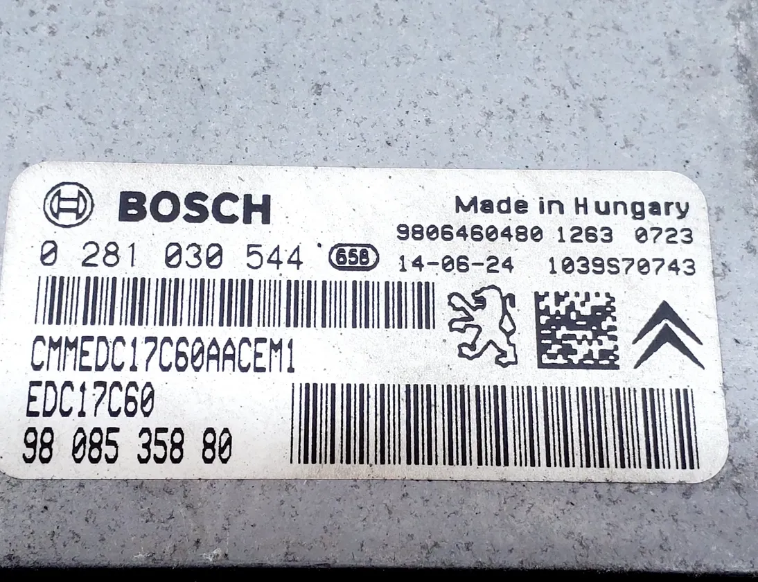 PEUGEOT 308 T9 (2013-2021) Engine Control Unit ECU 9808535880,9806460480 30084261