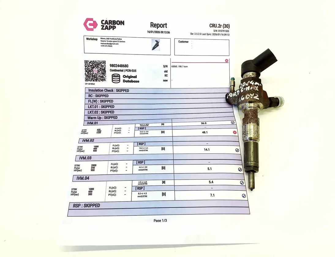 FORD C-Max 2 generation (2010-2019) Форсунка 9802448680 33787595