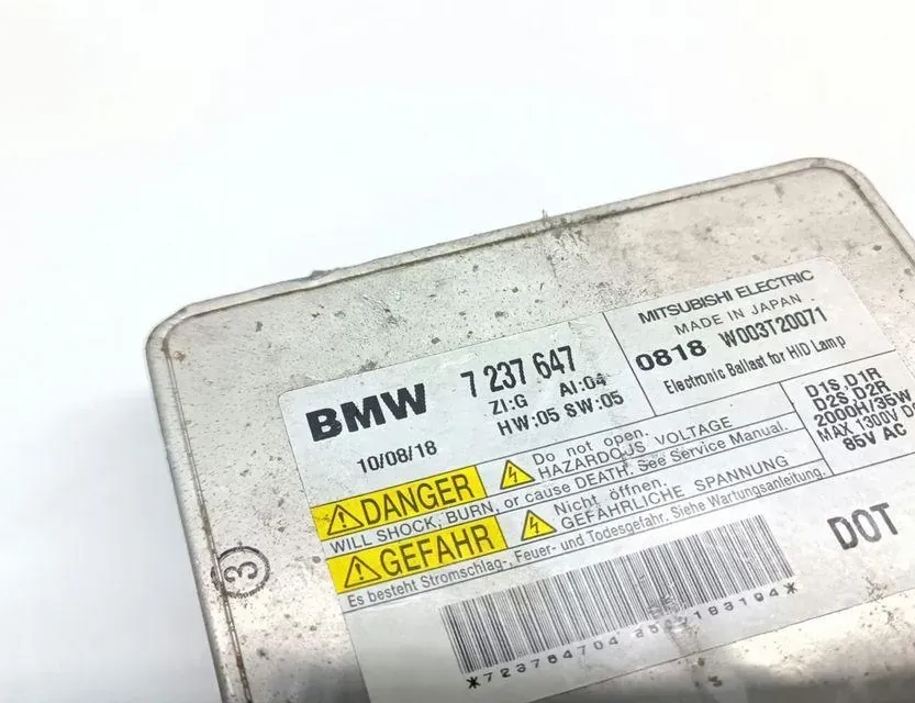 BMW 5 Series Gran Turismo F07 (2010-2017) Xenon Light Control Unit 7237647 33662592