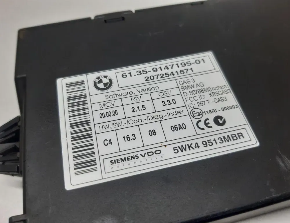 BMW 5 Series E60/E61 (2003-2010) ЦАС/ЕWС 9147195 33669179