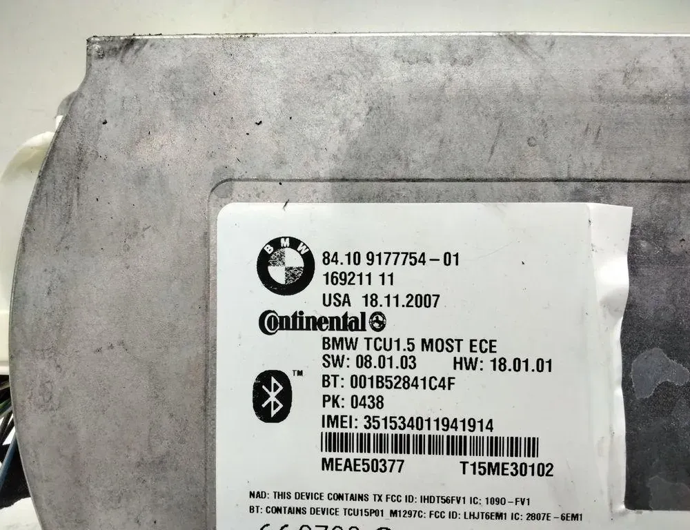 BMW 5 Series E60/E61 (2003-2010) Bluetooth Control Unit 9177754 33730014