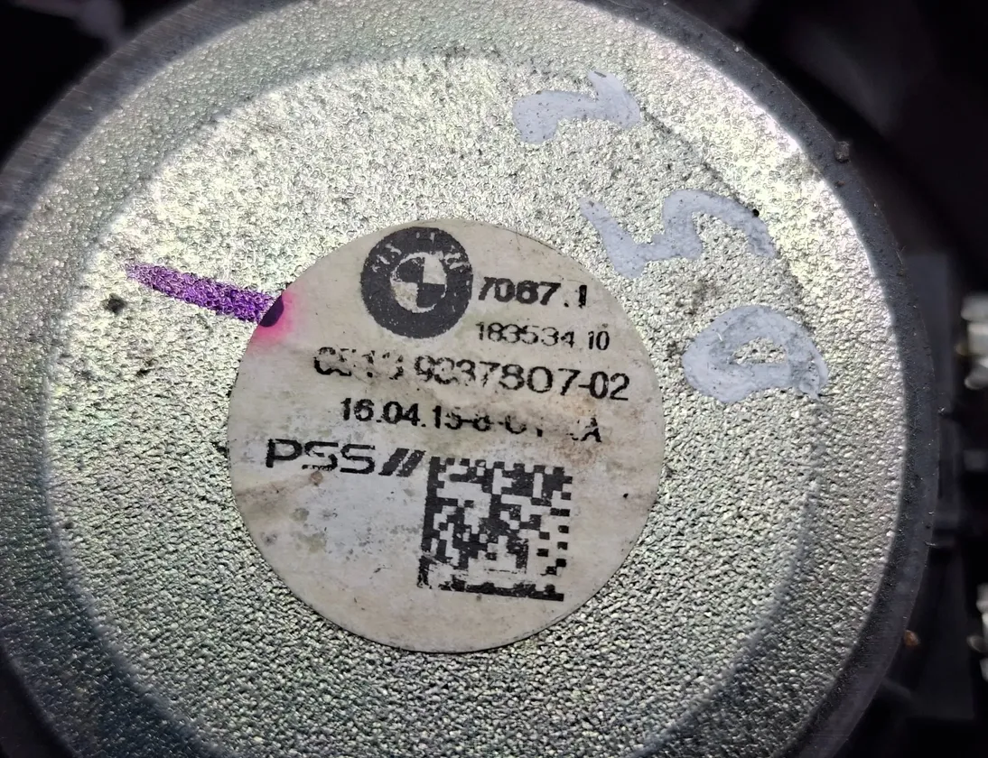 BMW X5 F15 (2013-2018) Front Right Door Loudspeaker 9337807,18353410 33538923