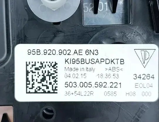 PORSCHE Macan 1 generation (2013-2023) Rýchlosťomer 95B920902AE,5656835,503005592221 33117948