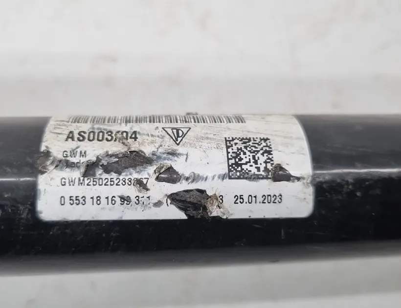 PORSCHE Taycan 1 generation (2019-2023) Полуось задняя левая 9J1501201B 33561663