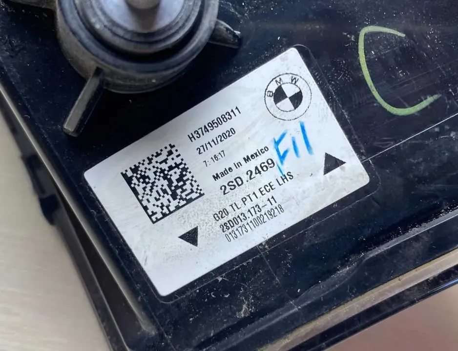 BMW 3 Series G20/G21/G28 (2018-2024) Rear Left Taillight 7495083,H3749508311 34205160