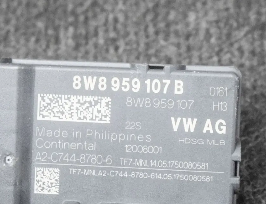 AUDI A5 Sportback F5 (2016-2024) Ovládacia jednotka krytu batožinového priestoru A2-C744-8780-6,8W8959107,8W8959107B 11322226