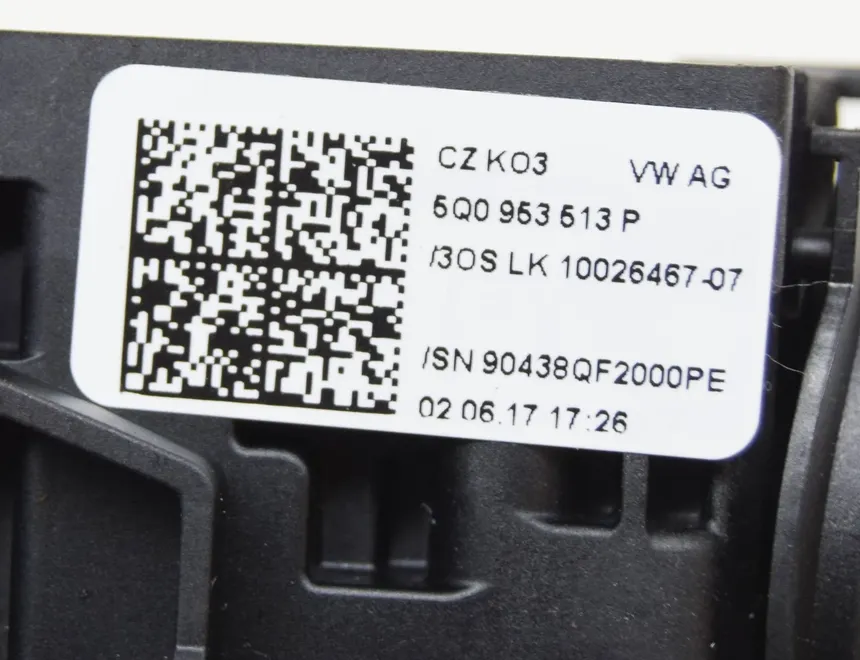 VOLKSWAGEN Golf 7 generation (2012-2024) Indicator Wiper Stalk Switch 5Q0953513P,5Q0953507GH,5Q0953549E 12124107
