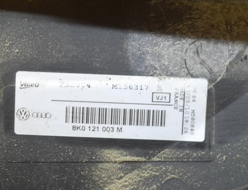 AUDI A4 B8/8K (2011-2016) Motorový chladiaci ventilátor Radiátor 8K0121003M 21469999