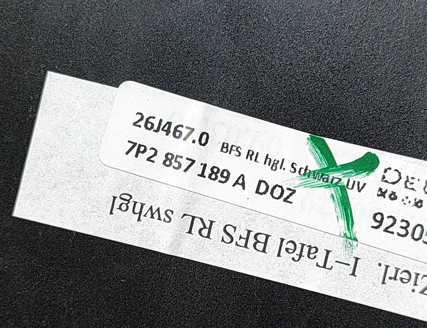 VOLKSWAGEN Touareg 2 generation (2010-2018) Отделочный щит панели  7P2819728,7P2819703,7P2857189A 27587582