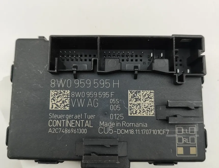 AUDI A5 Sportback F5 (2016-2024) Ovládacia jednotka ľavých zadných dverí 8W0959595F,A2C7486961300,8W0959595H 31267197
