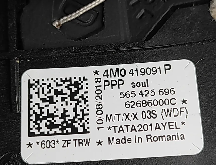 AUDI Q7 4M (2015-2024) Volant 4M0419091P 33092091