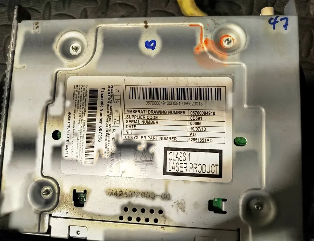 MASERATI Ghibli 3 generation (2013-2024) Navigačná ovládacia jednotka 06700084910 33377203
