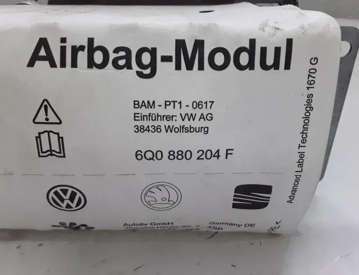 SKODA Fabia 6Y (1999-2007) Подушка безопасности панель салона 565165906K,6Q0880204F 25515588