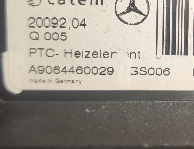 VOLKSWAGEN Crafter 1 generation (2006-2016) Elektrický radiátor na vykurovanie kabíny GS006,A9064460029 33126643