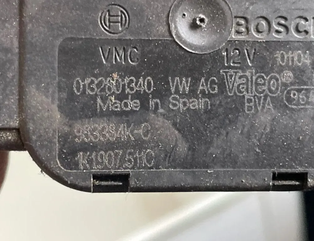 VOLKSWAGEN Golf 8 generation (2019-2023) Interior Heater Flap Motor Actuator 1K1907511C 33211156