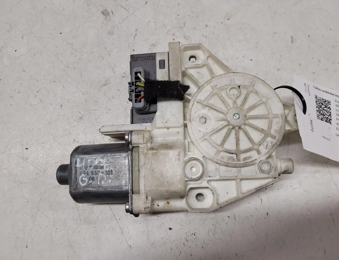 PEUGEOT 407 1 generation (2004-2010) Motor ovládania okna pravých zadných dverí 999066101 28662166