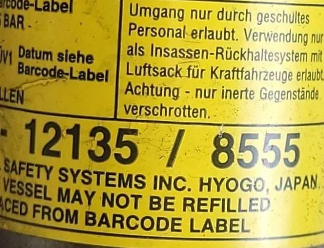 HYUNDAI Santa Fe CM (2006-2013) Right Side Roof Airbag SRS 16899061 33581831