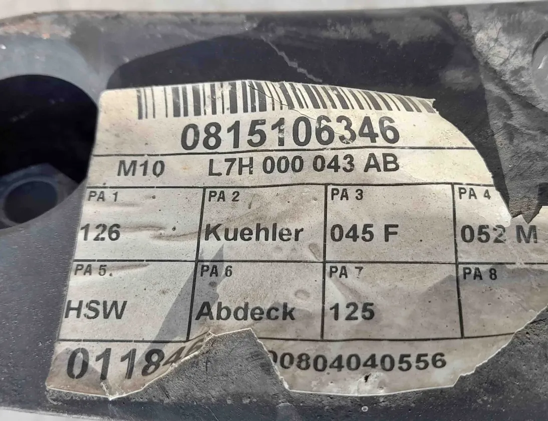 VOLKSWAGEN Transporter T5 (2003-2015) Центральная часть телевизора 7H0805598,L7H000043AB,L7H000043AB 32549799