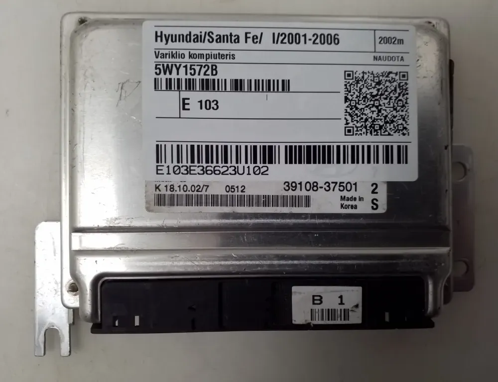 HYUNDAI Santa Fe SM (2000-2013) Блок управления двигателем 5WY1572B 34220746