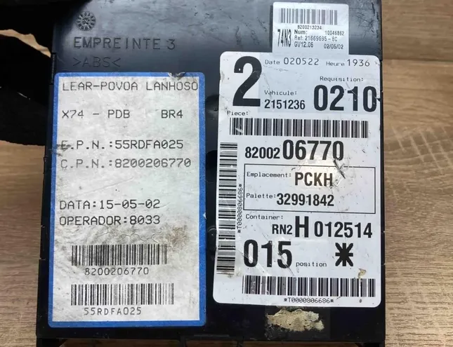 RENAULT Laguna 1 generation (1993-2001) Komfortná ovládacia jednotka 8200206770,216532946 34401898