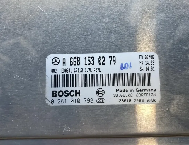 MERCEDES-BENZ A-Class W168 (1997-2004) Riadiaca jednotka motora A6681530279 34444985