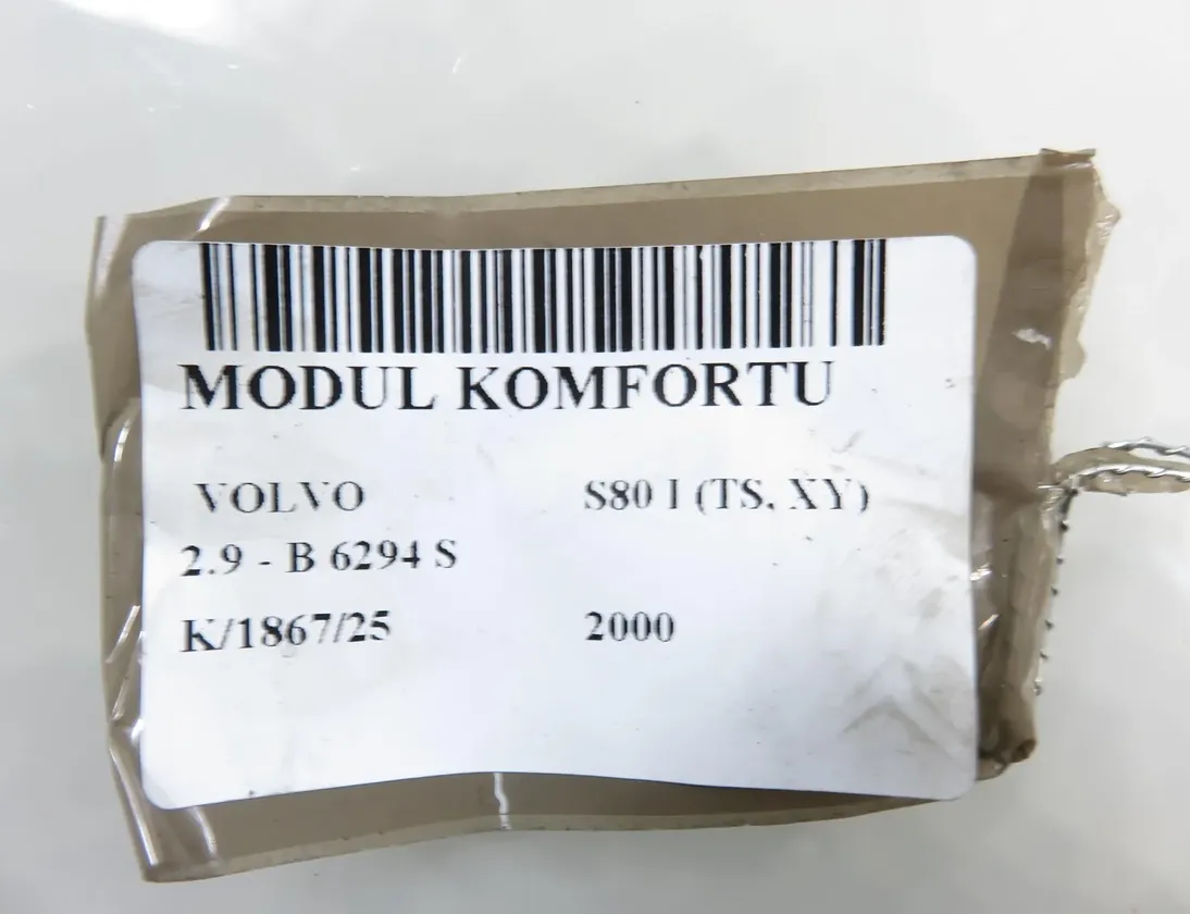 VOLVO S80 1 generation (1998-2006) Fuse Box 9494594 33570514