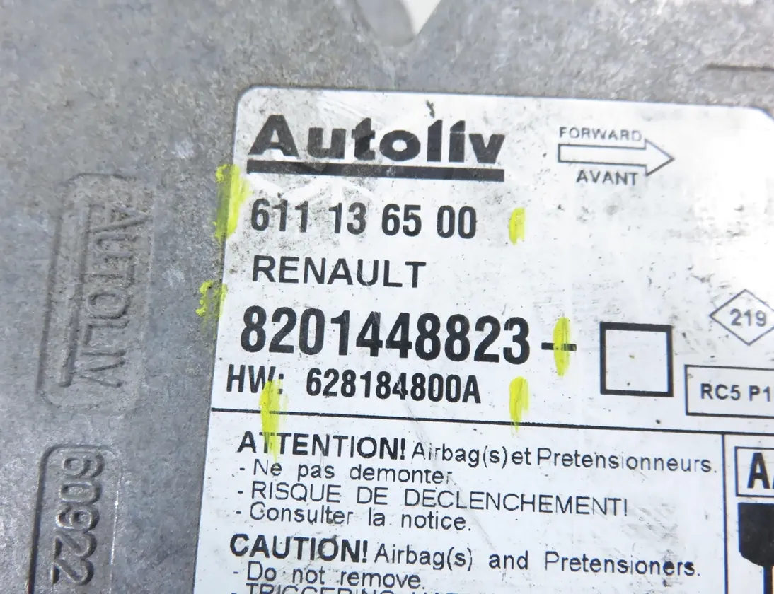 RENAULT Master 3 generation (2010-2023) SRS riadiaca jednotka 8201448823,611136500,628184800A 33599262