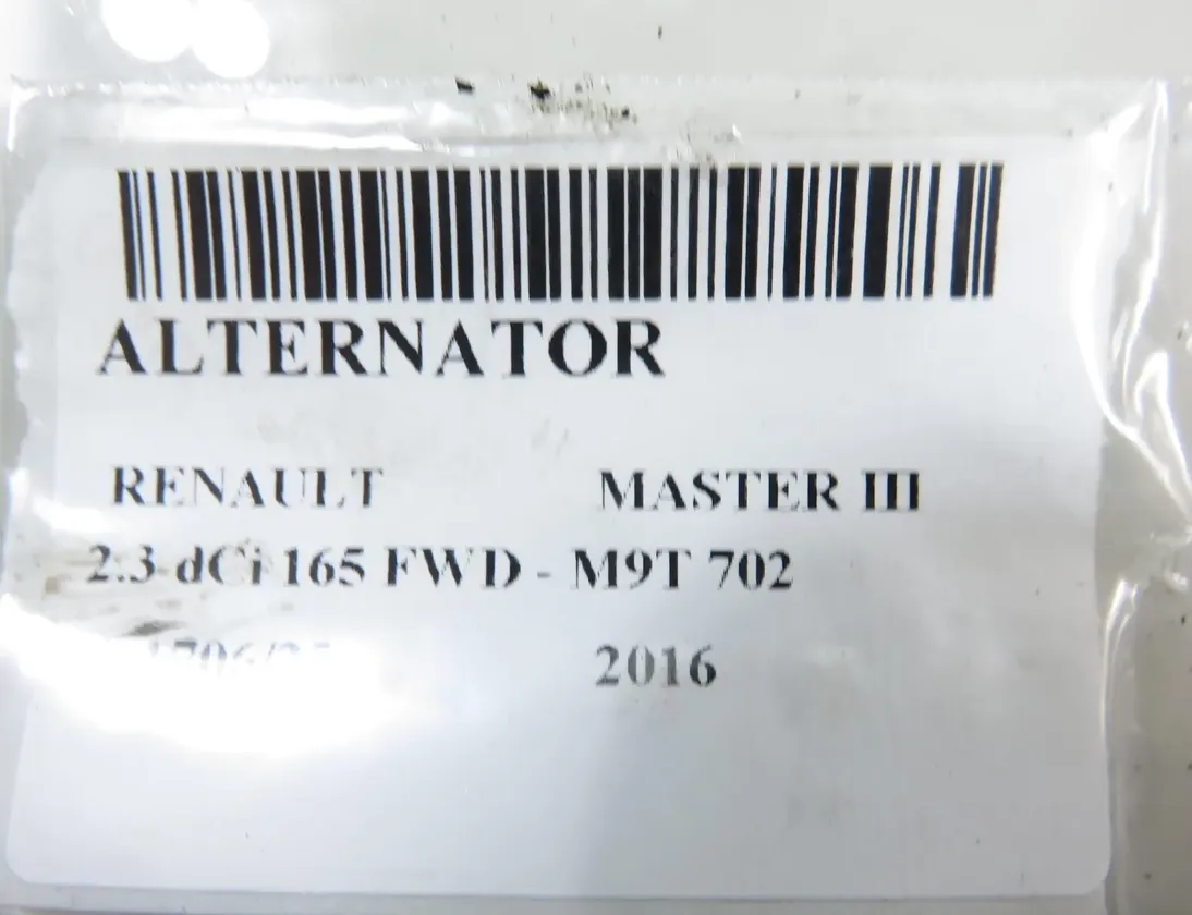 RENAULT Master 3 generation (2010-2023) Генератор 231008137R,A003TX0481 33599291