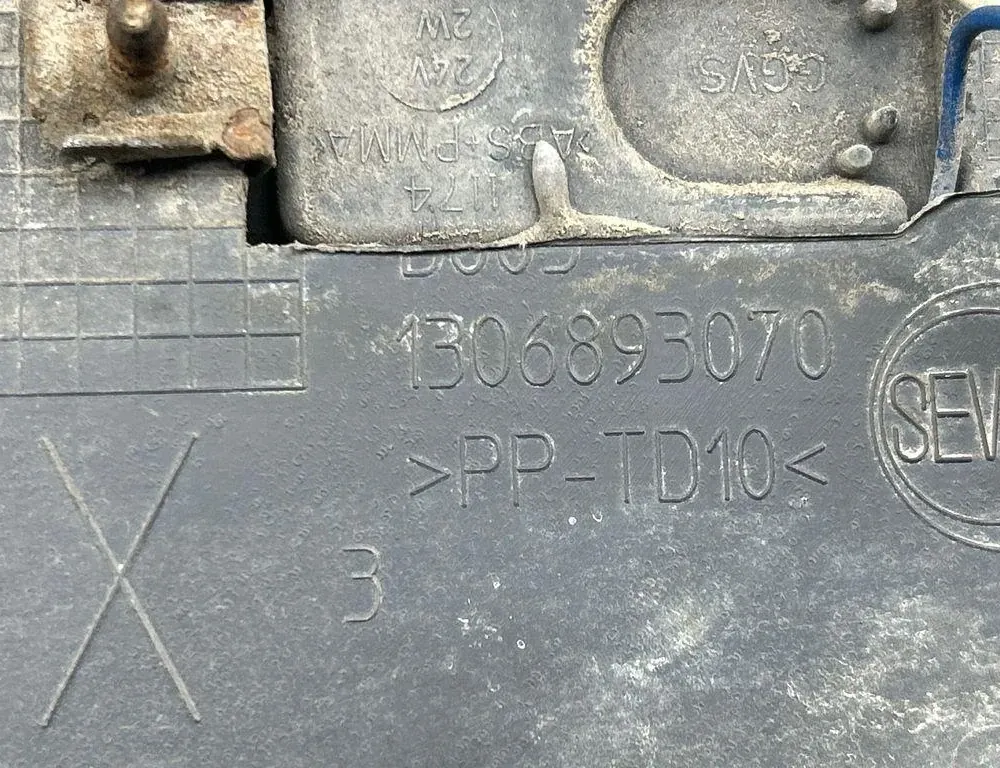 FIAT Ducato 3 generation (2006-2024) Rear Right Fender Molding 1306893070 34121475