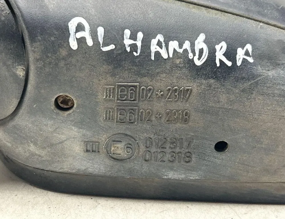 SEAT Alhambra 1 generation (1996-2010) Зеркало передней левой двери E6022317,E6012317,E6022318 34108448