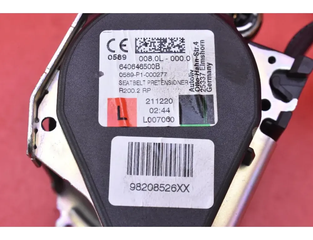 PEUGEOT 2008 2 generation (2019-2023) Ремни безопасности 98208526XX 33924018