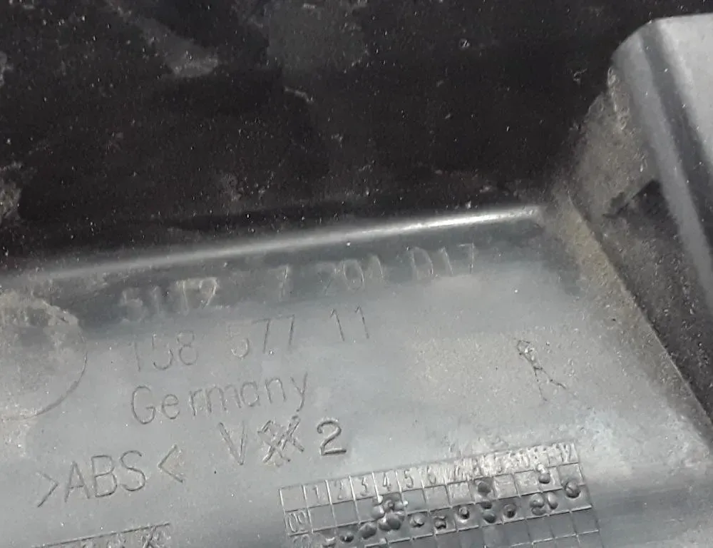 BMW 5 Series F10/F11 (2009-2017) Держатель заднего бампера правый 7204017 22427784