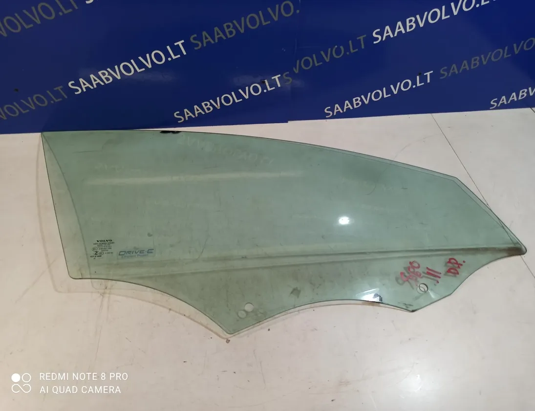 VOLVO S60 2 generation (2010-2020) Front Right Door Glass 31385411 12609127