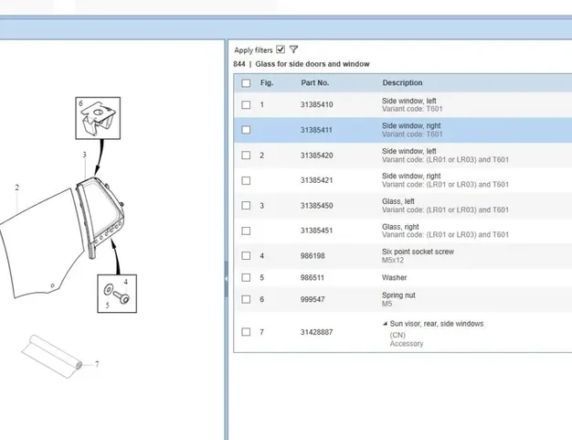 VOLVO V60 1 generation (2010-2020) Pravé predné dvere sklo 30799038,31385411 18787433