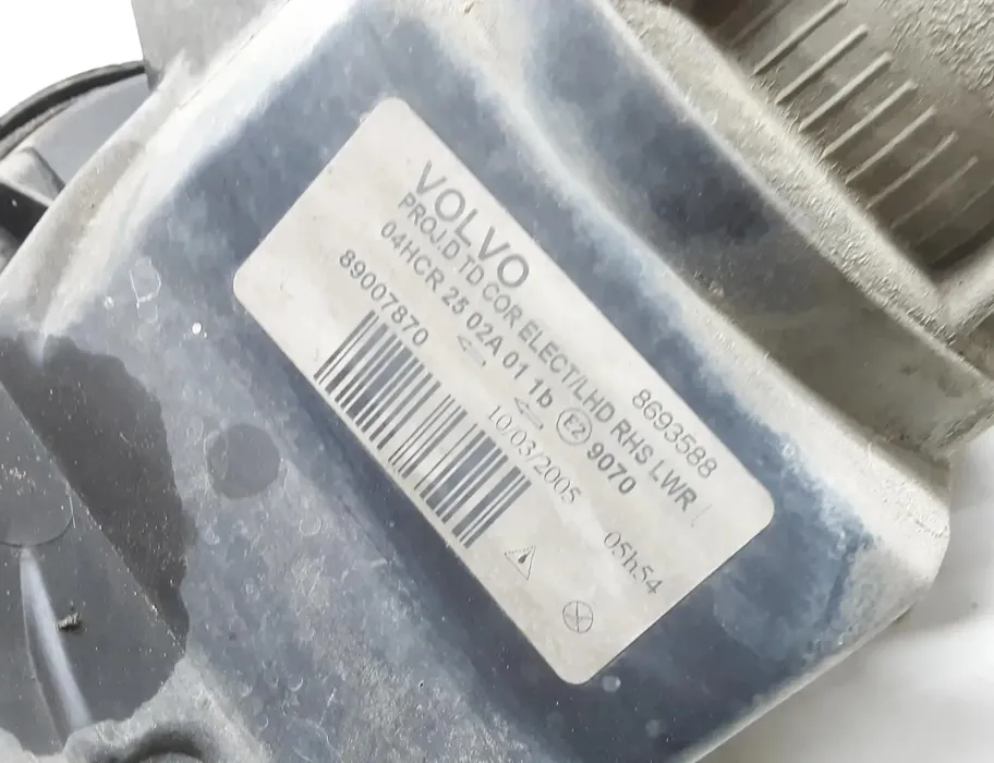 VOLVO S60 1 generation (2000-2009) Pravé predné svetlo 89007870,8693588 23605279