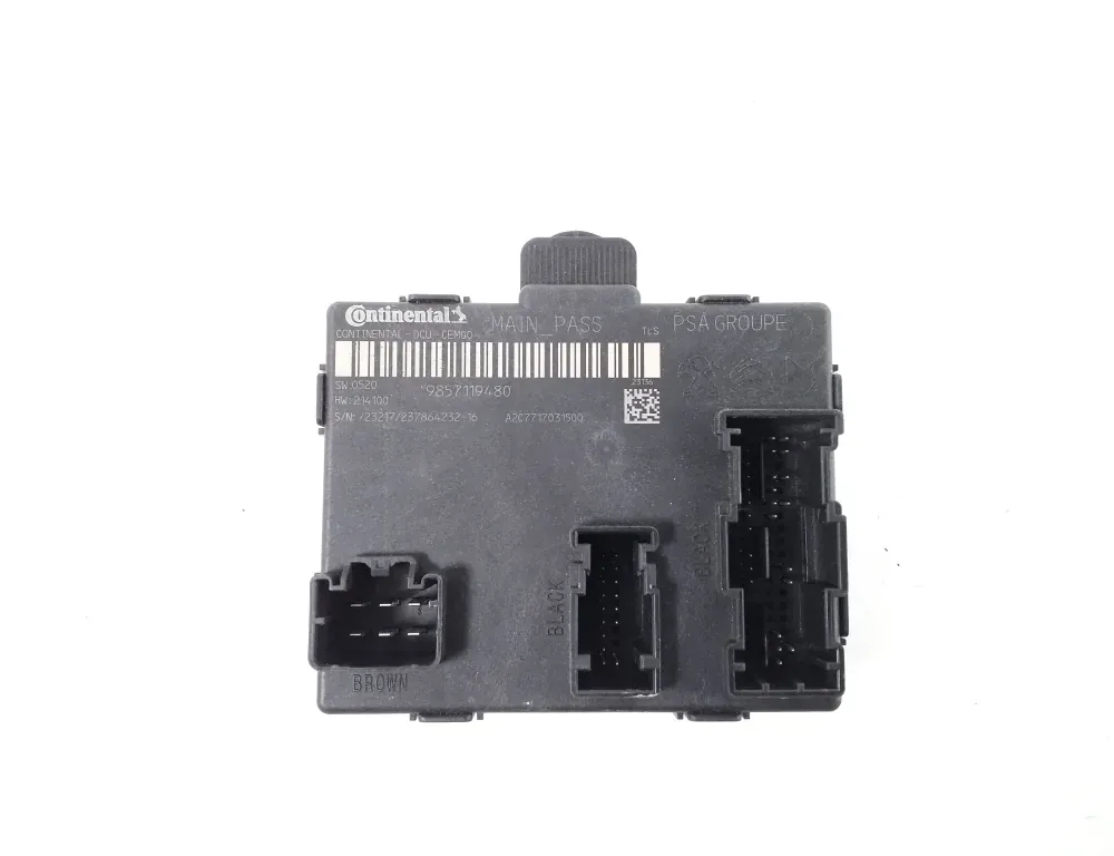 PEUGEOT Predná pravá dverová ovládacia jednotka 9857119480 34221208
