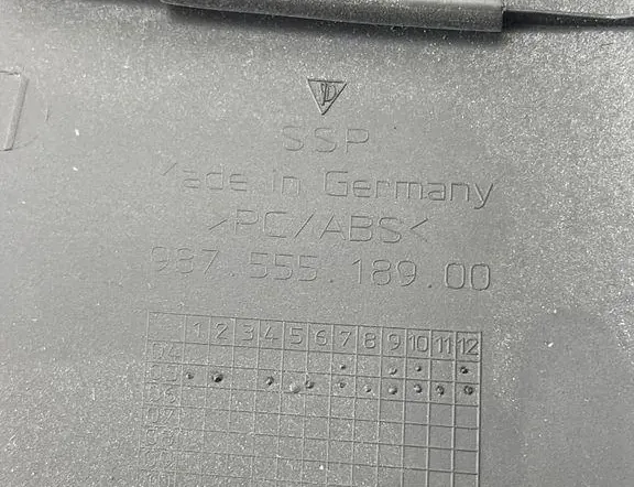 PORSCHE Cayman 987C (2005-2012) Другие внутренние детали 98755518900 33397195