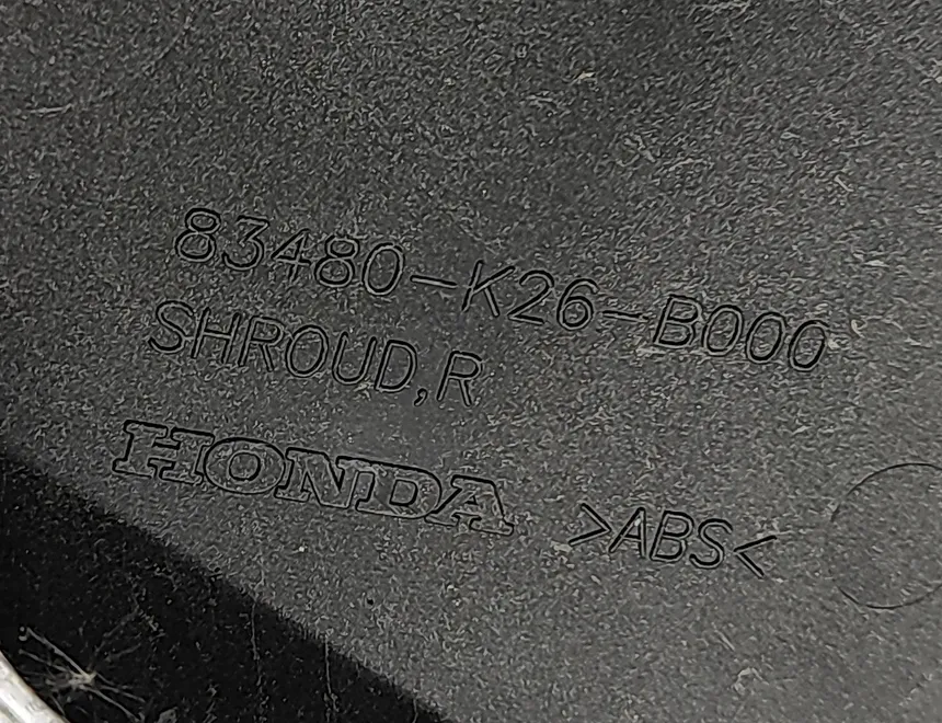 HONDA MSX Кожух панели обтекателя правой стороны 83480-K26-B000,83530-K26-B000,83580-K26-B000,83680-K26-B000 33331800