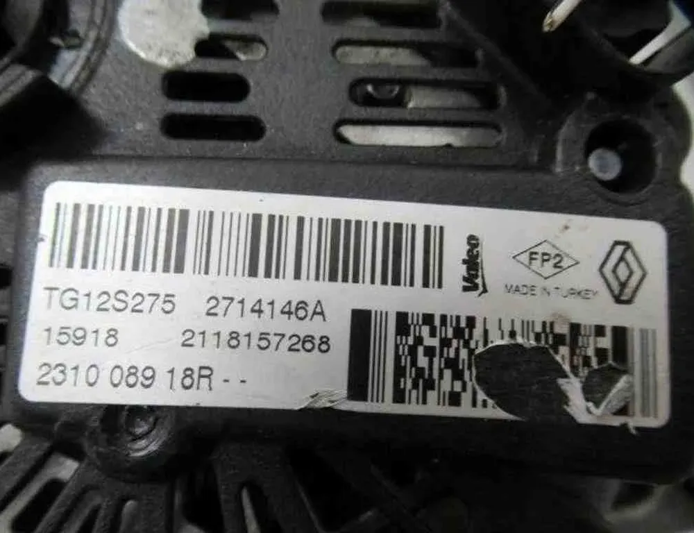 RENAULT Captur 1 generation (2013-2019) Alternátor 231008918R 32490585