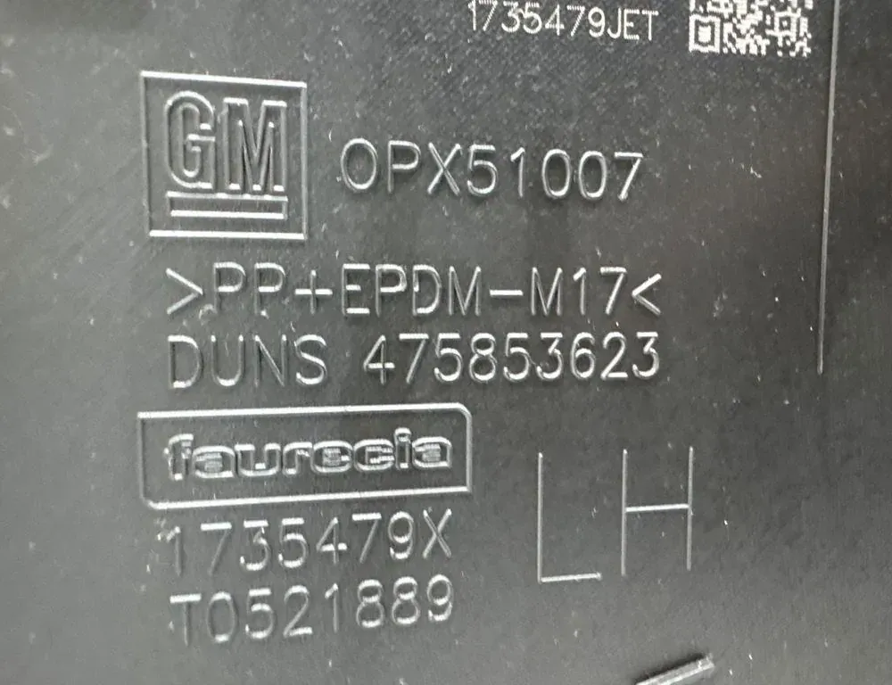 OPEL Crossland X 1 generation (2017-2023) Ľavý predný dverový panel OPX51007,475853623 33491369