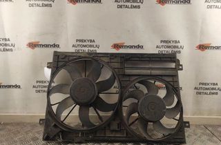 VOLKSWAGEN Passat B7 (2010-2015) Motorový chladiaci ventilátor Radiátor 1K0121207 31594406