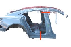 AUDI e-tron GT 1 generation (2020-2024) Right Side Sideskirt 33023776