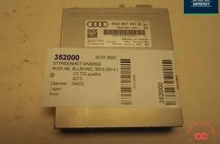 AUDI A6 allroad C7 (2012-2019) Zvuková riadiaca jednotka 4g0907441b 30873014