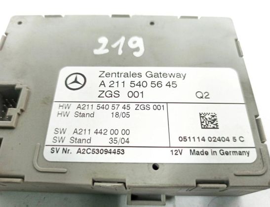 MERCEDES-BENZ CLS-Class C219 (2004-2010) Gateway Control Unit 051114024045,A2C53094453,A2114420000,A2115405745,ZGS001,A2115405645 32867580