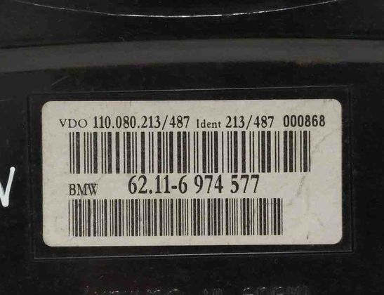 BMW 5 Series E60/E61 (2003-2010) Rýchlosťomer 62116974577,213487000868,6974577,110080213 32724458