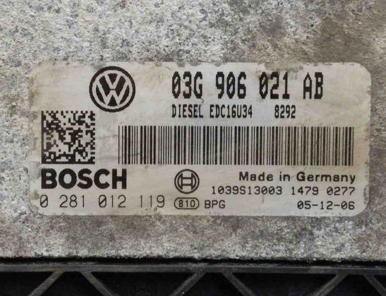 VOLKSWAGEN Passat B7 (2010-2015) Блок управления двигателем 1039S13003,0281012119,03G906021AB 32731595