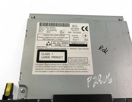 TOYOTA Auris 2 generation (2012-2015) Prehrávač hudby s GPS 86140-02010 32756435