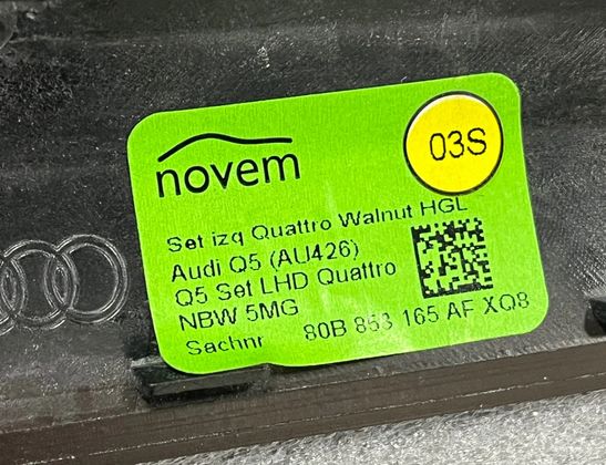 AUDI Q5 FY (2016-2024) Front Right Door Panel 80A867410AC 23812691